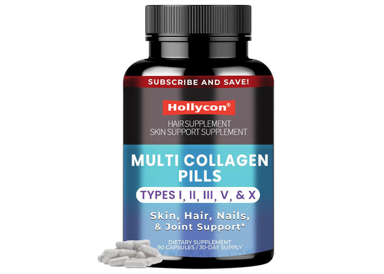 90PCS Multi Collagen Pills Dukungan Untuk Rambut Kuku Sendi Dan Kesehatan Perut Dukungan Kulit