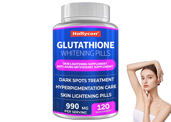 ODM Glutathione Pills Whitening 120Pcs Smooth Skin Anti - Penuaan Suplemen Antioksidan