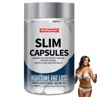 OEM Suplemen Penurunan Lemak Maksimal Dukungan Melalui Kontrol nafsu makan, Tidur Nyaman, Kesehatan Pencernaan Slim Kapsul