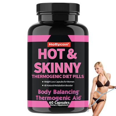 OEM All-Natural Metabolism Booster Hot Skinny Thermogenic Diet Pills Weight Loss Capsules Untuk Wanita