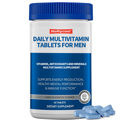 Label Pribadi Tablet Multivitamin Sehari Untuk Pria Vitamin, Antioksidan Dan Mineral Pria 50+ Multivitamin Suplemen