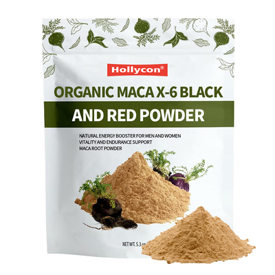 Organic Maca X-6 Black And Red Powder Natural Energy Booster Untuk Pria Dan Wanita Maca Root Powder