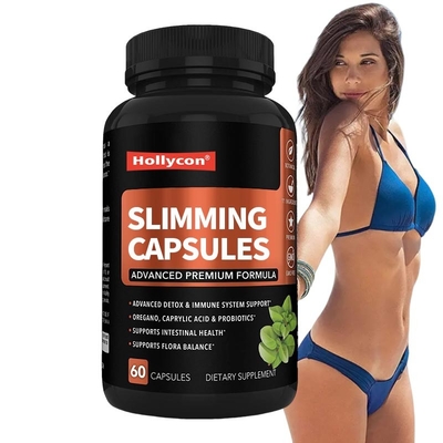 Natural Natural Slimming Capsules Vegetarian atau Non-vegetarian Suplemen makanan