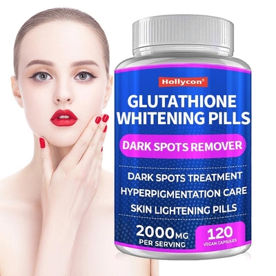 Glutathione Whitening Vegan Capsules Pill Whitening Skin Untuk Menghilangkan Kegelapan