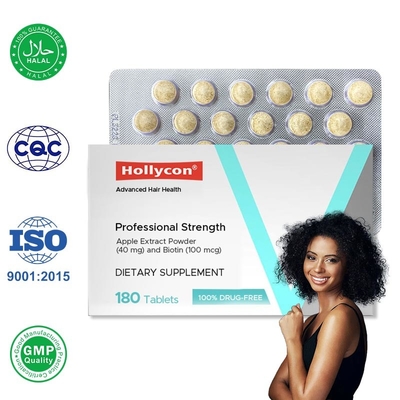 Suplemen Pertumbuhan Rambut 100mcg Biotin Tablet Pertumbuhan Rambut Untuk Mencegah Kerontokan Rambut
