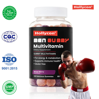 Pria Multivitamin Gummy Meningkatkan Energi dan Metabolisme Mempromosikan Kesehatan Imun