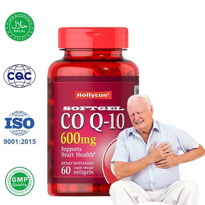 CoQ10 Softgels untuk Kesehatan Jantung Energi Booster Kebugaran Oral