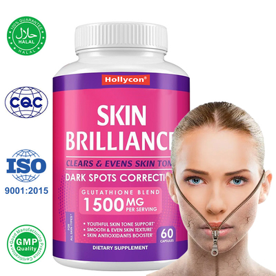 Kapsul Glutathione Kapsul pemutih kulit untuk warna kulit muda Glutathione
