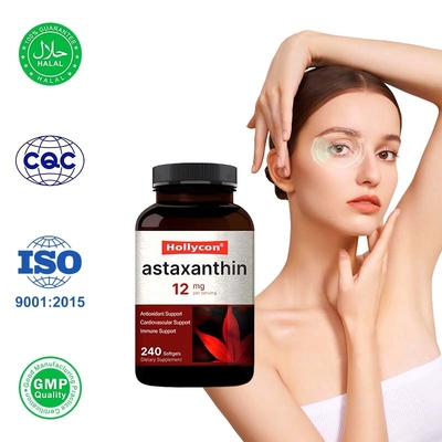 Suplemen Astaxanthin OEM untuk Kesehatan Mata Hidrasi Kulit dan Dukungan Sendi