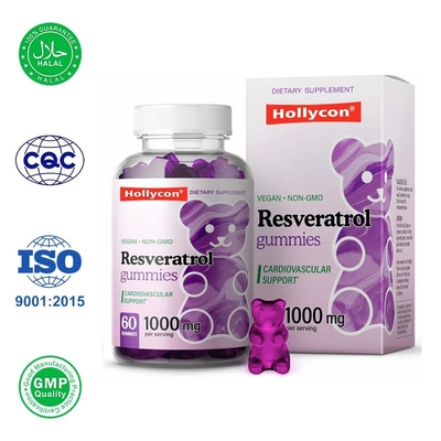 Resveratrol Antioksidan Gummies Mendukung Kesehatan dan Kesehatan Otak