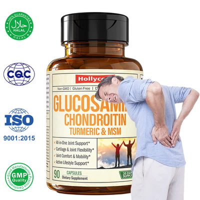 Pabrik Pil Kunyit Glucosamine Chondroitin Kapsul Suplemen Dukungan Sendi