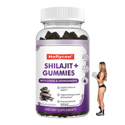 Pabrik Shilajit Suplemen Permen karet untuk menghilangkan stres Vitalitas Energi
