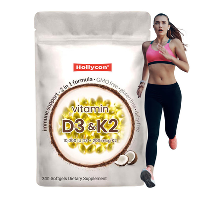 Supplier Vitamin D3 K2 Suplemen Softgel Dukungan Kalsium Absorpsi Kesehatan Tulang