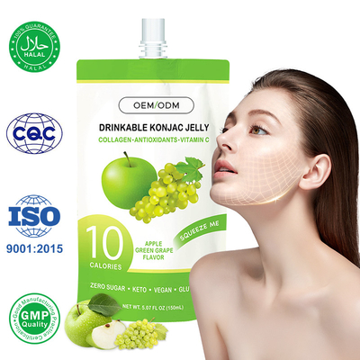 Konjac Jelly Infused With Collagen Minum Kolagen Suplemen Untuk Pengelolaan Berat Badan