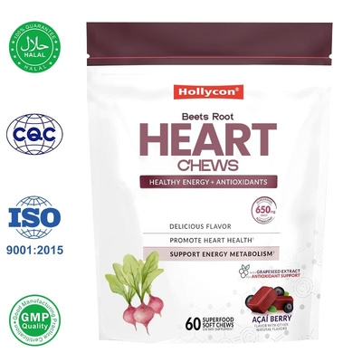 Supplier Beets Chews Suplemen Energi Sehat Mempromosikan Kesehatan Jantung