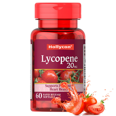 Lycopene Softgels Untuk Mempromosikan Kesehatan Prostat 20mg Suplemen Lycopene