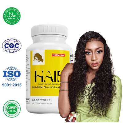 Supplier Suplemen Dukungan Pertumbuhan Rambut Dukungan Rambut yang Lebih Kuat Lebih tebal Lebih Sehat