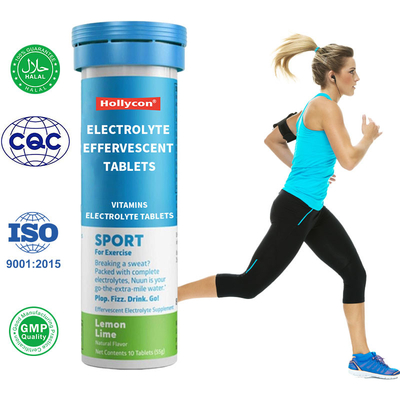 Label Pribadi Vitamin Tablet Elektrolit Meningkatkan Energi dan Menjaga Hidrasi