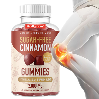 Gummy Cinnamon Bebas Gula 1000mg Ceylon Cinnamon Extract Gummy Untuk Dukungan Imun