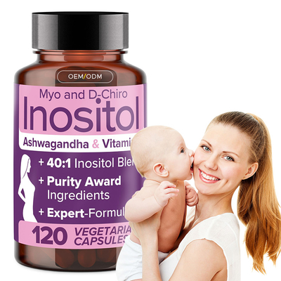 OEM Myo-Inositol Dan D-Chiro Suplemen Inositol Untuk Wanita Kapsul Inositol