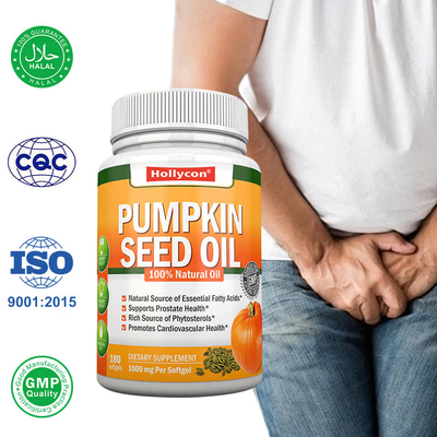 Minyak Biji labu Pabrik Softgels Rambut Prostat Kesehatan sendi Omega-3 Asam lemak esensial Suplemen