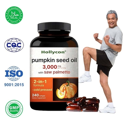 OEM Virgin Pumpkin Seed Oil Dengan Saw Palmetto Pumpkin Seed Oil Softgels