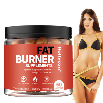 OEM Thermogenic Fat Burner & Appetite Suppressant Gummies dengan Acetyl-L-Carnitine HCL, MitoBurn, Gummies penurunan berat badan