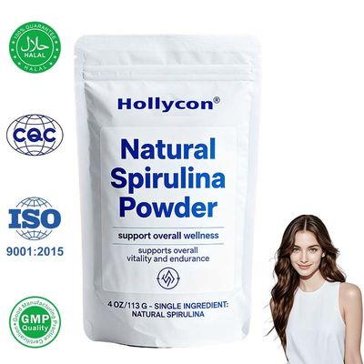 Bubuk Spirulina Buatan Pabrik - 4 oz (113g), Superfood Berbasis Tumbuhan Alami, Kaya Protein, Zat Besi & B12 untuk Energi, Kekebalan Tubuh & Detoksifikasi, Smoothie & Jus, Vegan, Non-GMO, Tanpa Aditif, Formula Khusus
