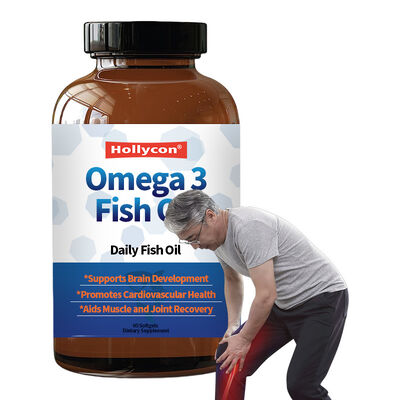 OEM Daily Fish Oil Omega 3 Suplemen untuk Wanita dan Pria dengan EPA & DHA Mendukung Kesehatan sendi Omega 3 Fish Oil