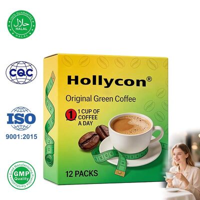Suplemen Diet Bubuk Kopi Hijau Premium Manajemen Berat Badan Dukungan Metabolisme Kemasan Botol